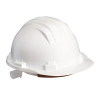 CAPACETE POLIETILENO BRANCO C/ROLETA 5-RG*